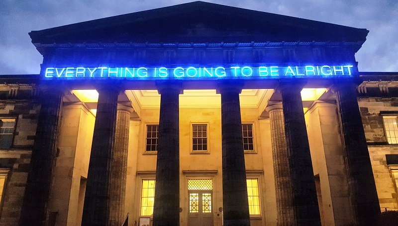 Work No. 975 Everything is going to be alright, Martin Creed, incertidumbre, realidad, ansiedad